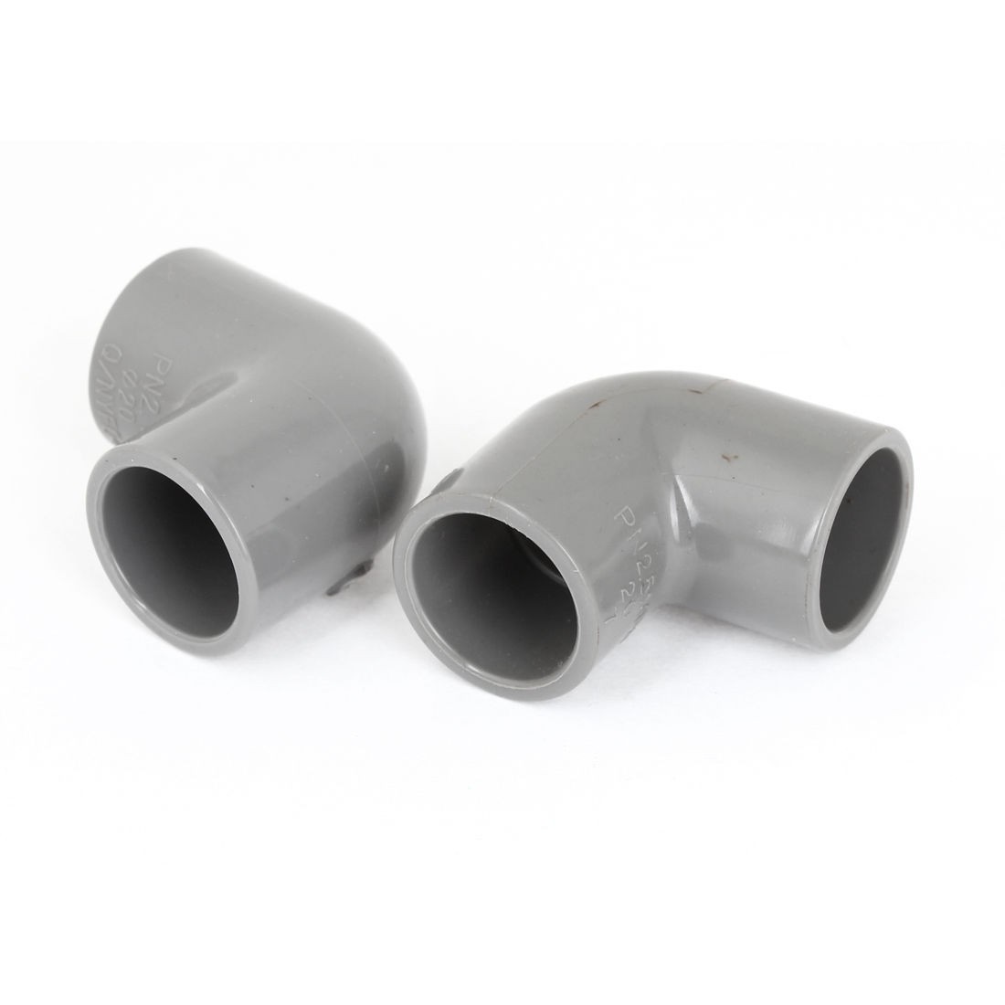 2pcs Gray 20mm Inner Dia Elbow Electrical Wire Pipe Connector Replacement