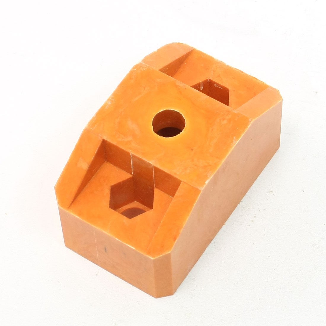 12mm Dia Triple Hole 44mm Height Bus Bar Insulator Support Orange