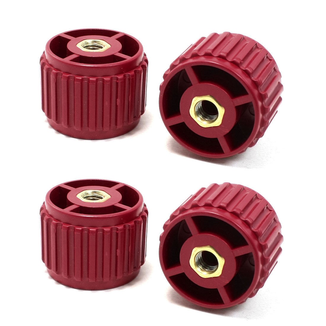 4 Pcs 8mm Bore 30mm High Dark Red Enhanced Insulator GCS30*40 for Bus Bar