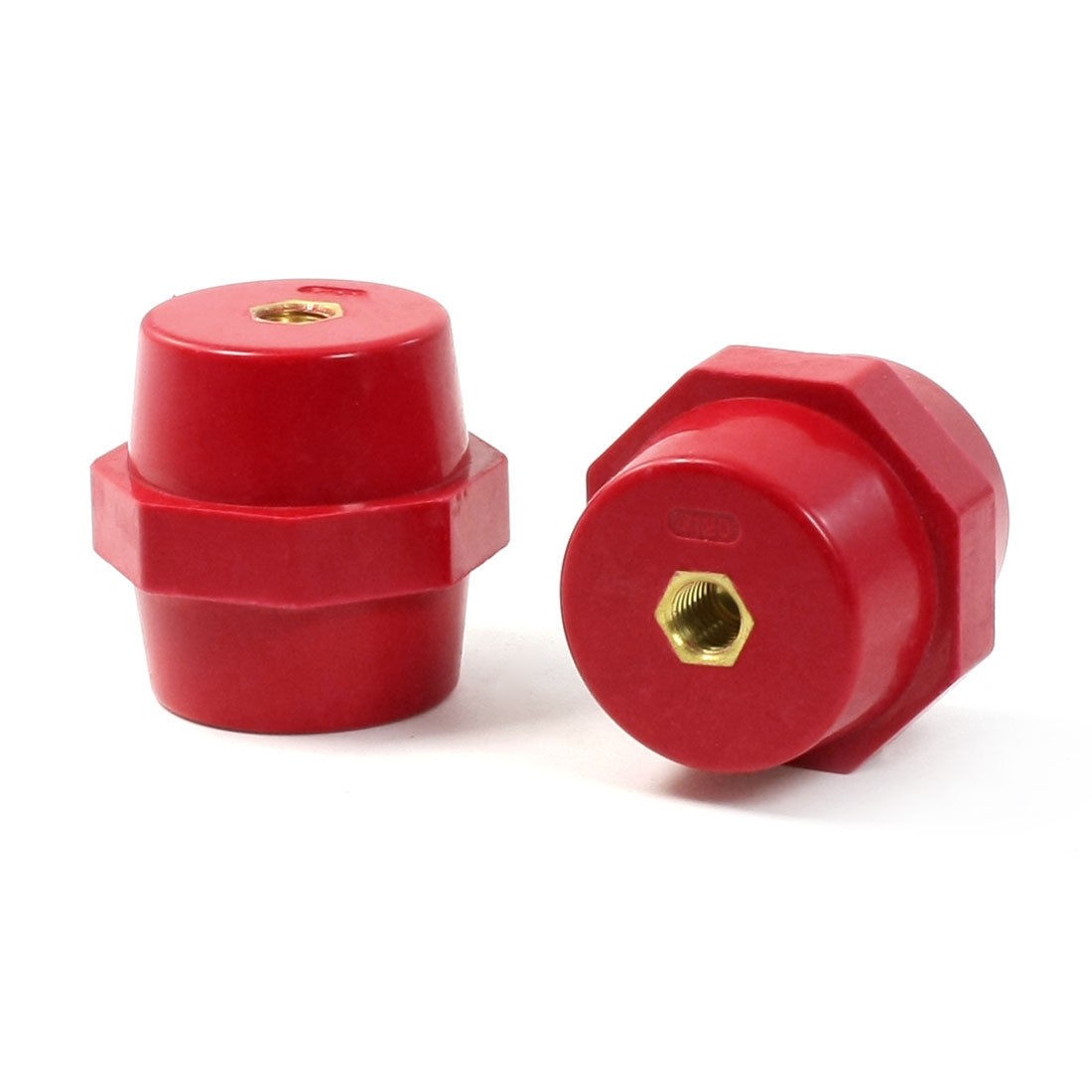 2Pcs 10mm Dia 15mm Depth Brass Thread 52mm Height Busbar Insulator Support