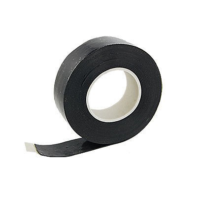 0.8mm x 24mm x 5m Black Rubber Insulating Seal Tape Roll New