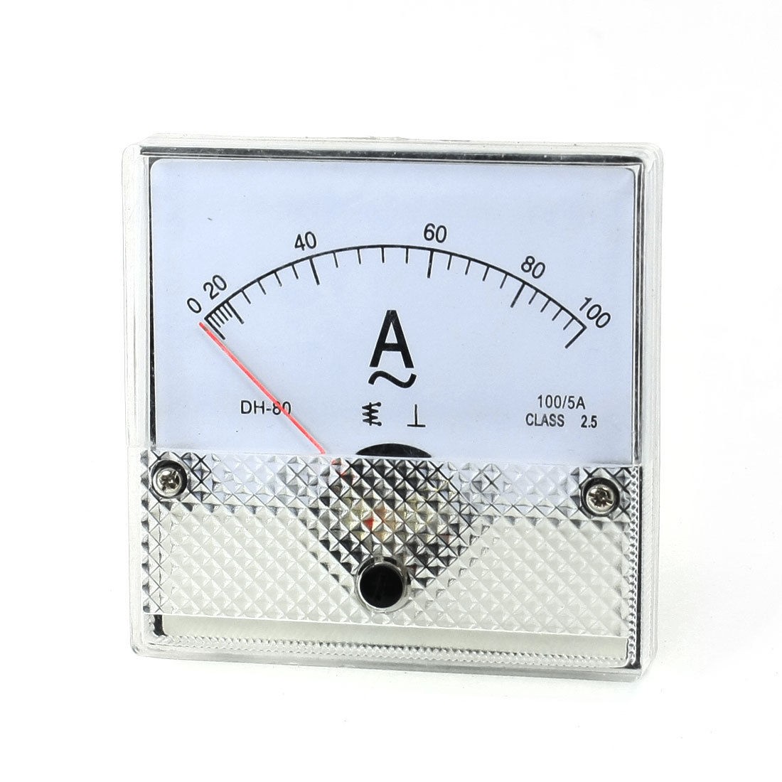 Class 2.5 Accuracy AC 0-100A Analog Panel Meter White Clear Black