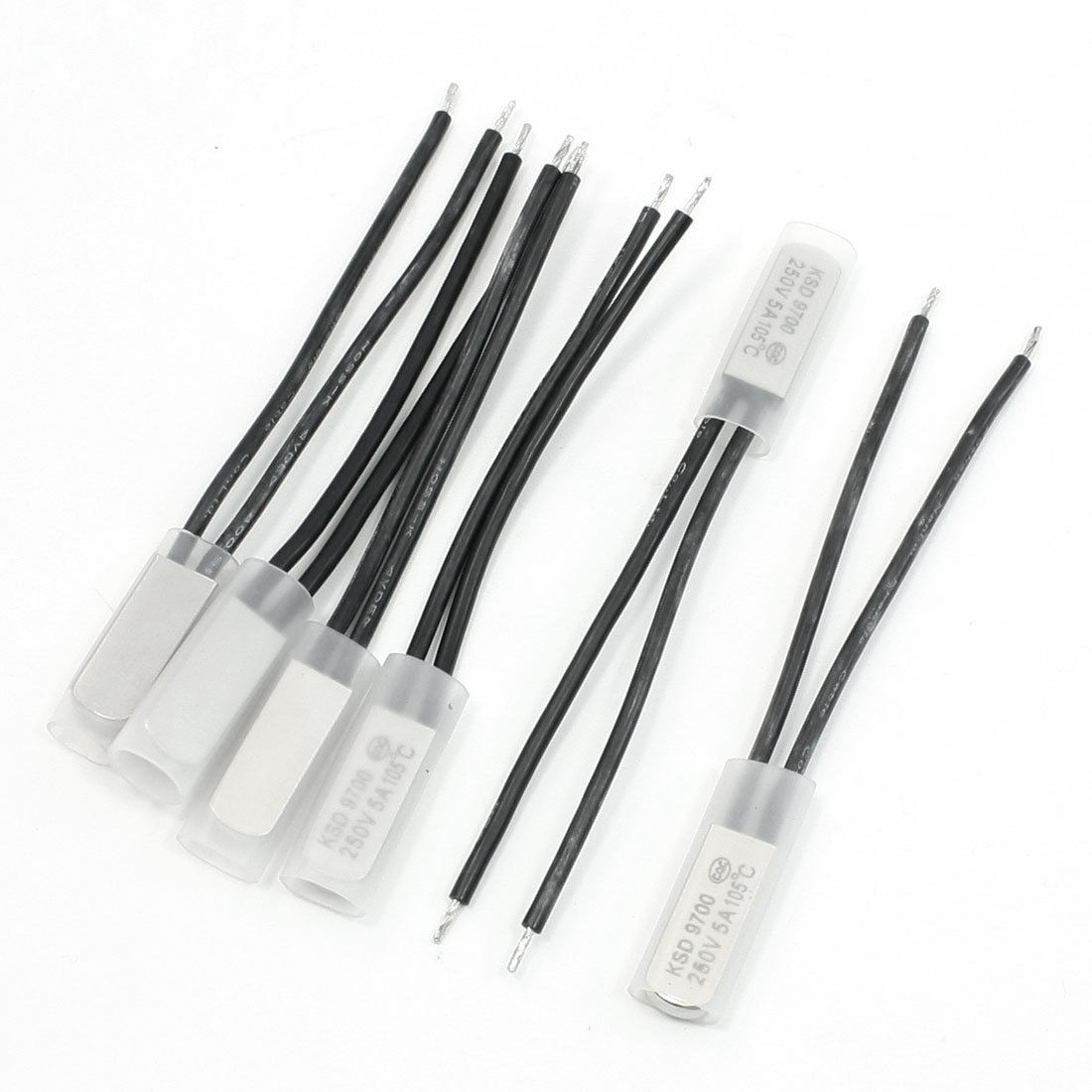 KSD9700 250V 5A NC 105 Degree Celsius Temperature Switch Thermostat 6 Pcs