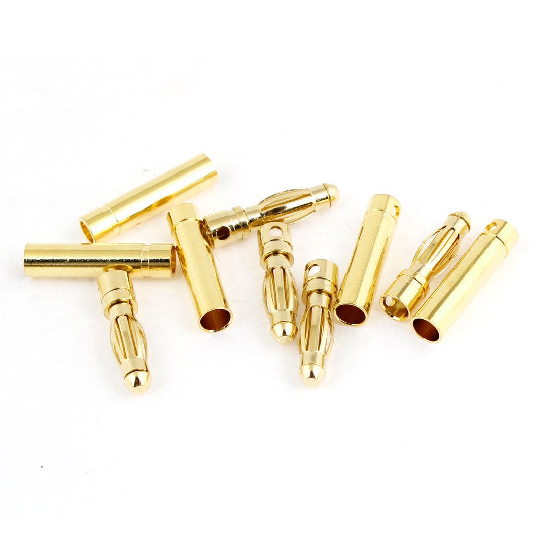 5 Pairs RC Model Li-Po Battery Male Female Banana Bullet Connector Plug 4mm