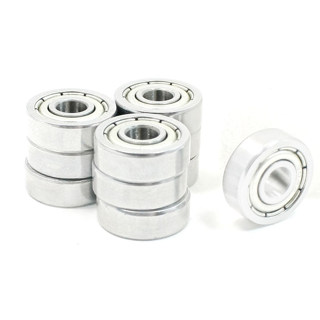 12mm x 4mm x 4mm Shielded Sealed 604 Motor Deep Groove Ball Bearing 10 PCS