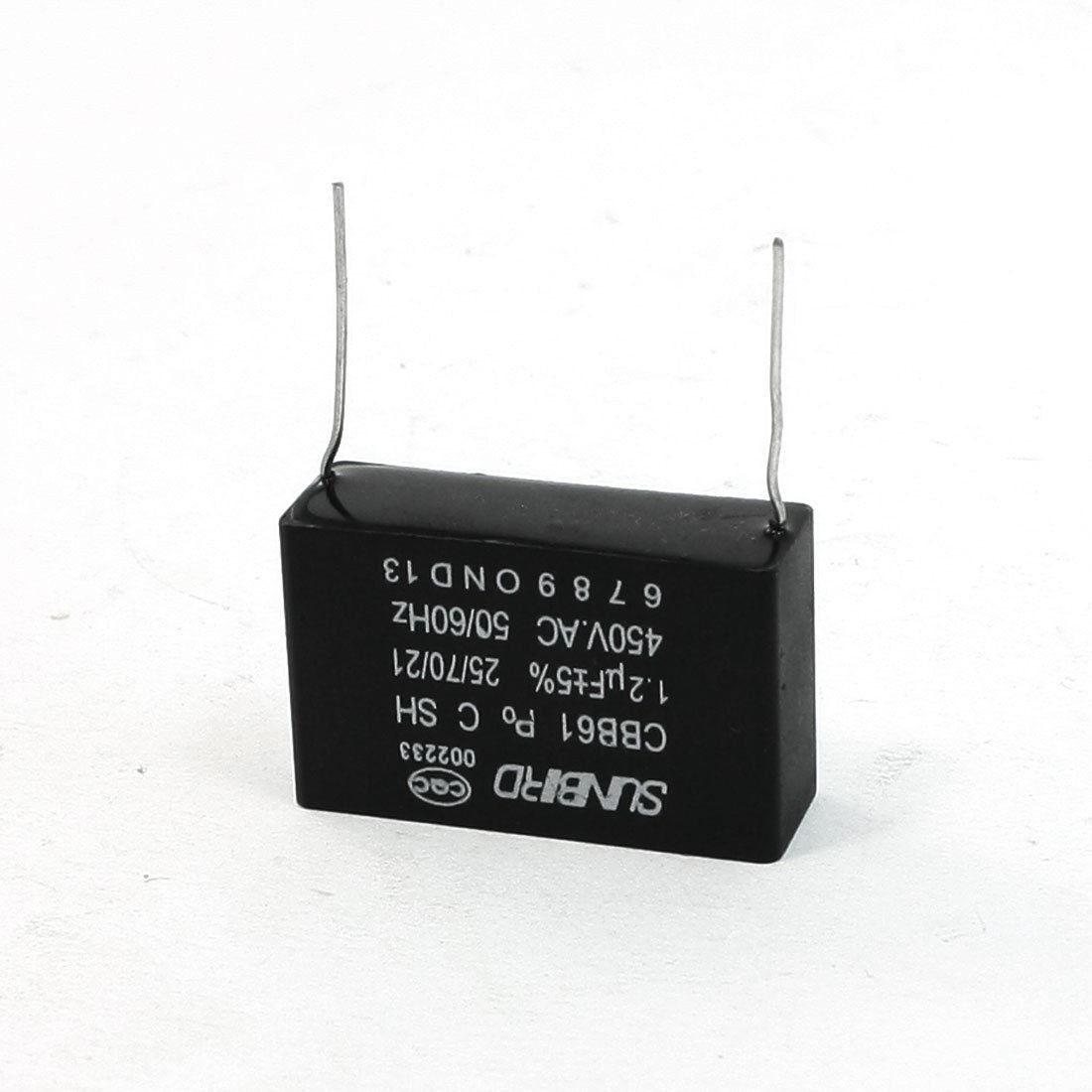 AC 450V 1.2uF Two Pins Ceiling Fan Motor Run Capacitor CBB61