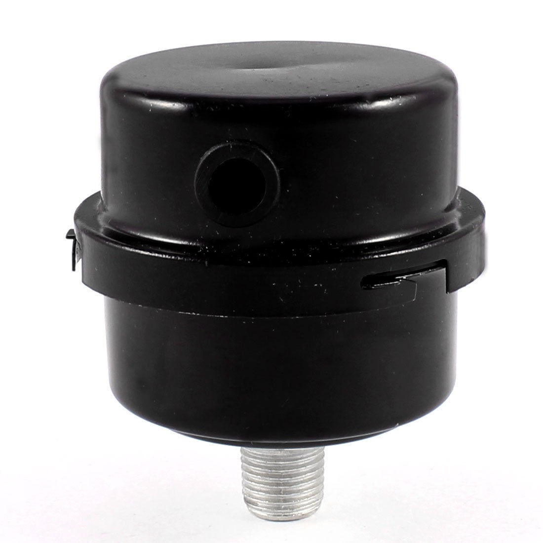 1/4" Thread 8mm Air Compressor Admitting Port Plastic Muffler Black