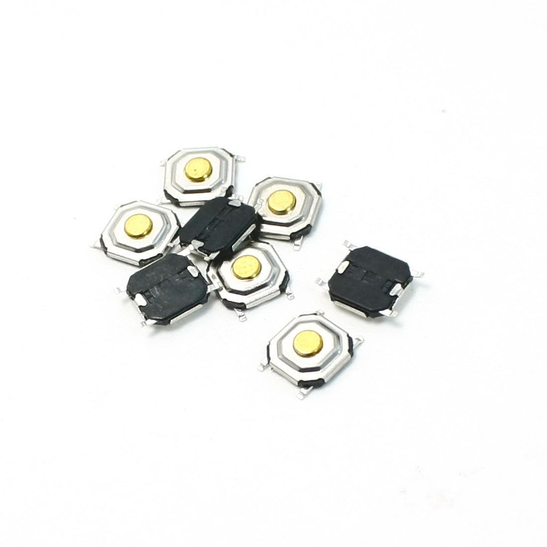 8pcs 5x5x1.5mm SMT SMD Momentary Action 4 Pin Tact Tactile Switch DC 12V 0.2A
