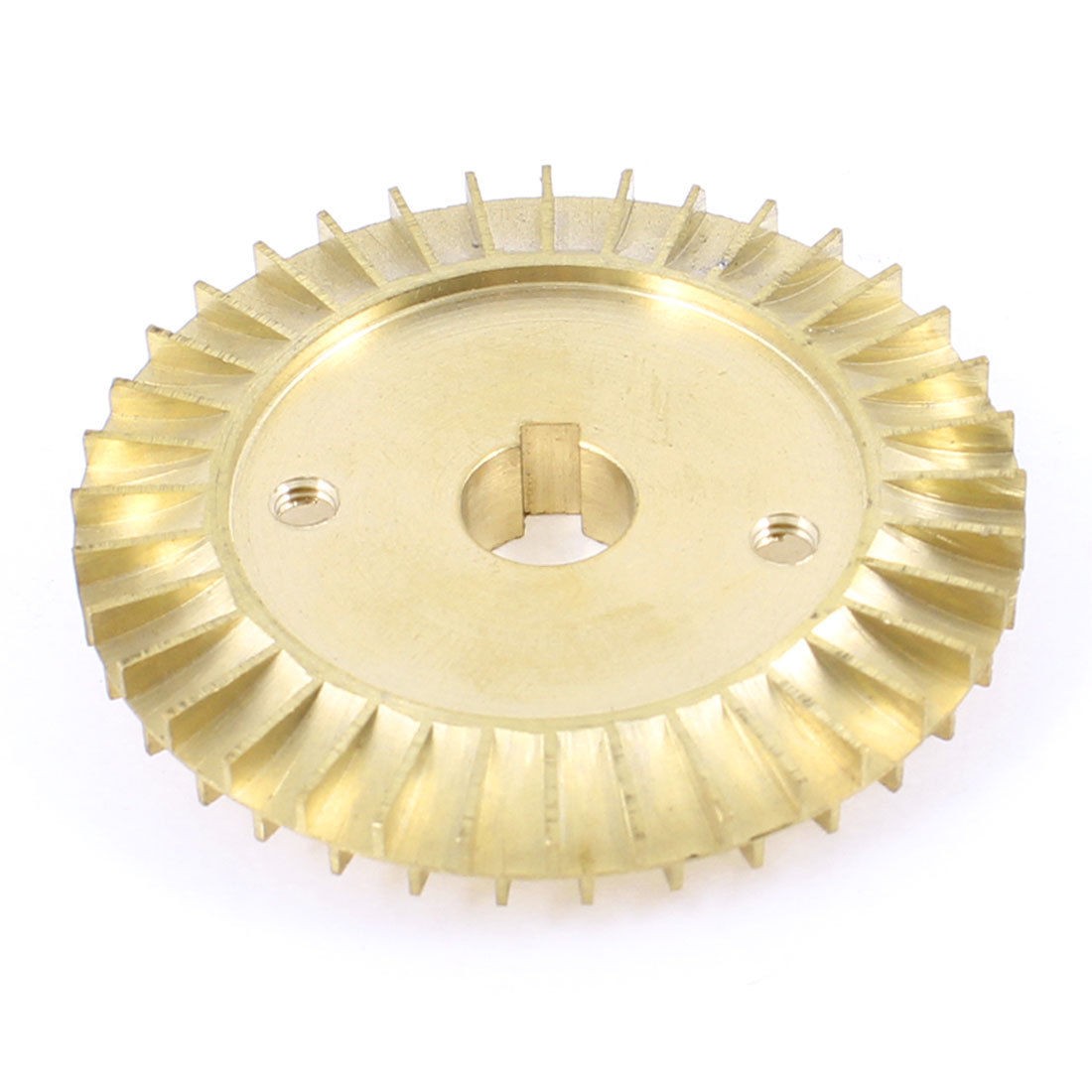 Water Pump Replacing Double Side 65mm Diameter Gold Tone Brass Impeller