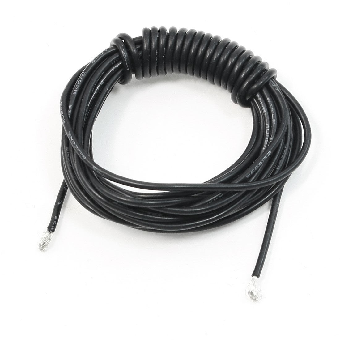 Black 20AWG Household Appliance Industrial Silicone Cable 300cm