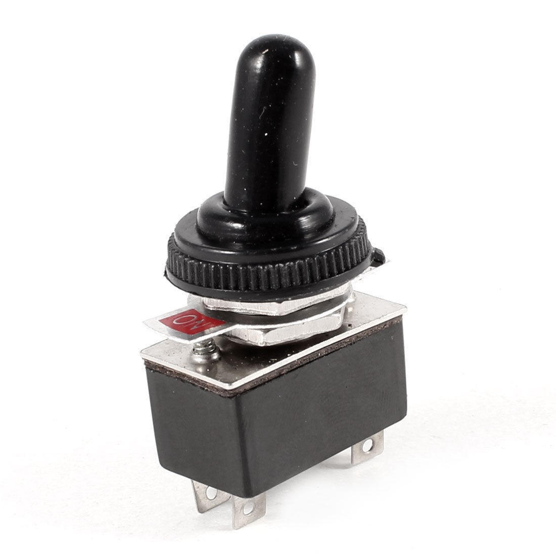 2A/250V 4A/125V ON/ON 2 Position DPST 4 Terminals Toggle Switch w Waterproof Cap