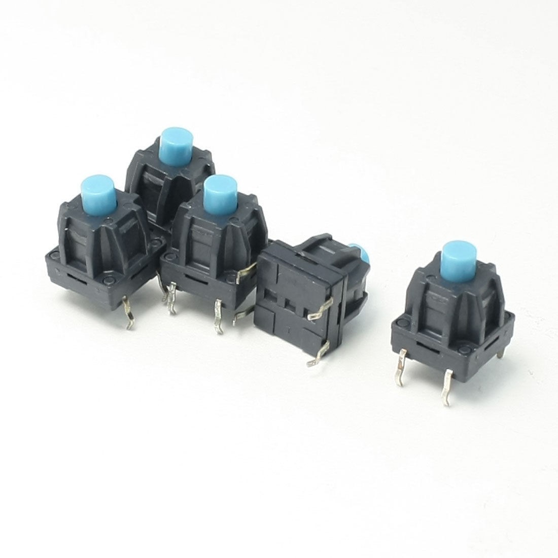 5pcs 17x10x10mm Momentary Action Blue Button Tactile Tact Switch DC 12V 0.2A