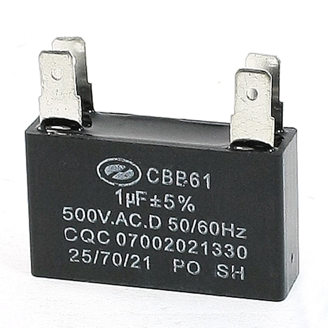 CBB61 Metalized Polypropylene Film Motor Run Capacitor AC 500V 1uF