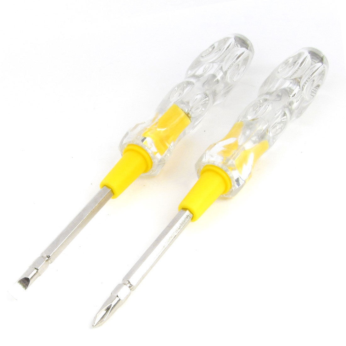 2Pcs AC 110-500V Voltage Tester Pen Phillips Soltted Screwdriver