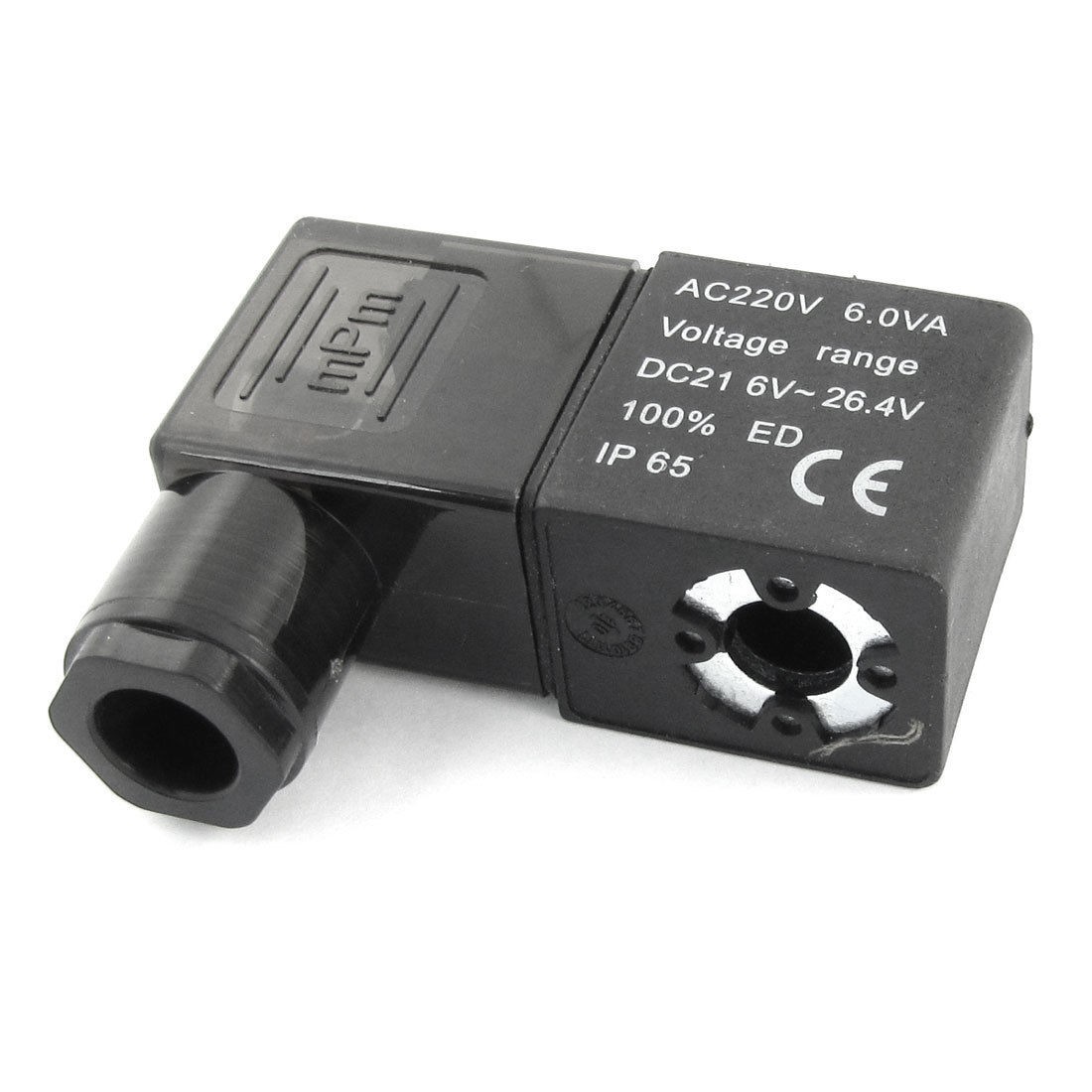 Hexagonal Connector Hollow Hore Solenoid Valve Coil AC 220V 6VA