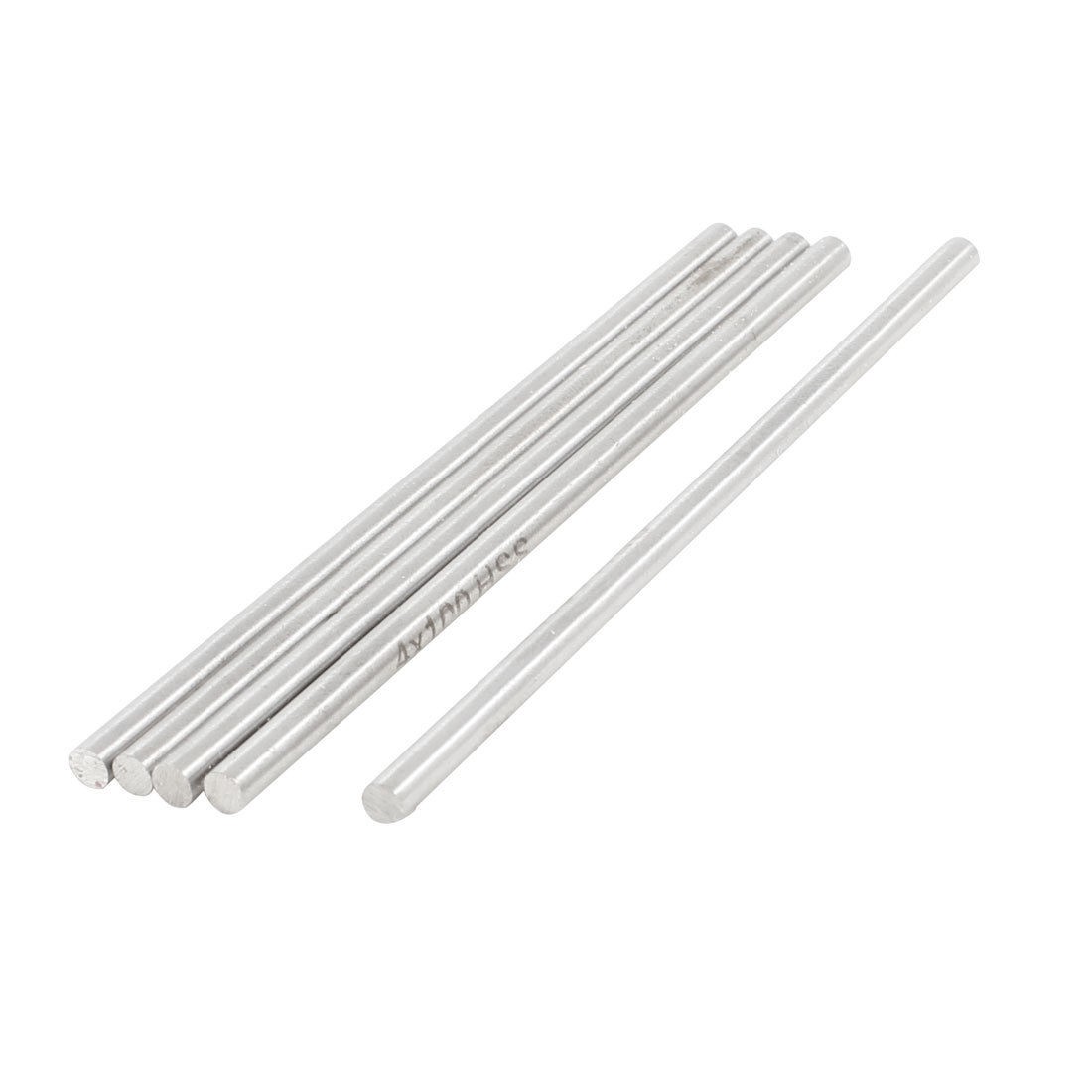 5 Pcs HSS High Speed Steel Round Turning Lathe Bars 4mm x 100mm