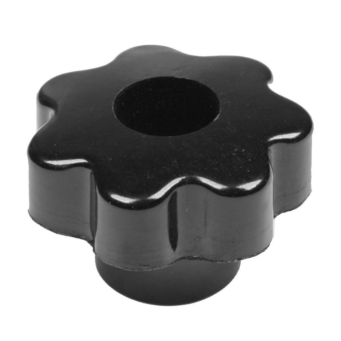 M8 Thread 50mm Dia Black Plastic Star Head Clamping Knob Grip