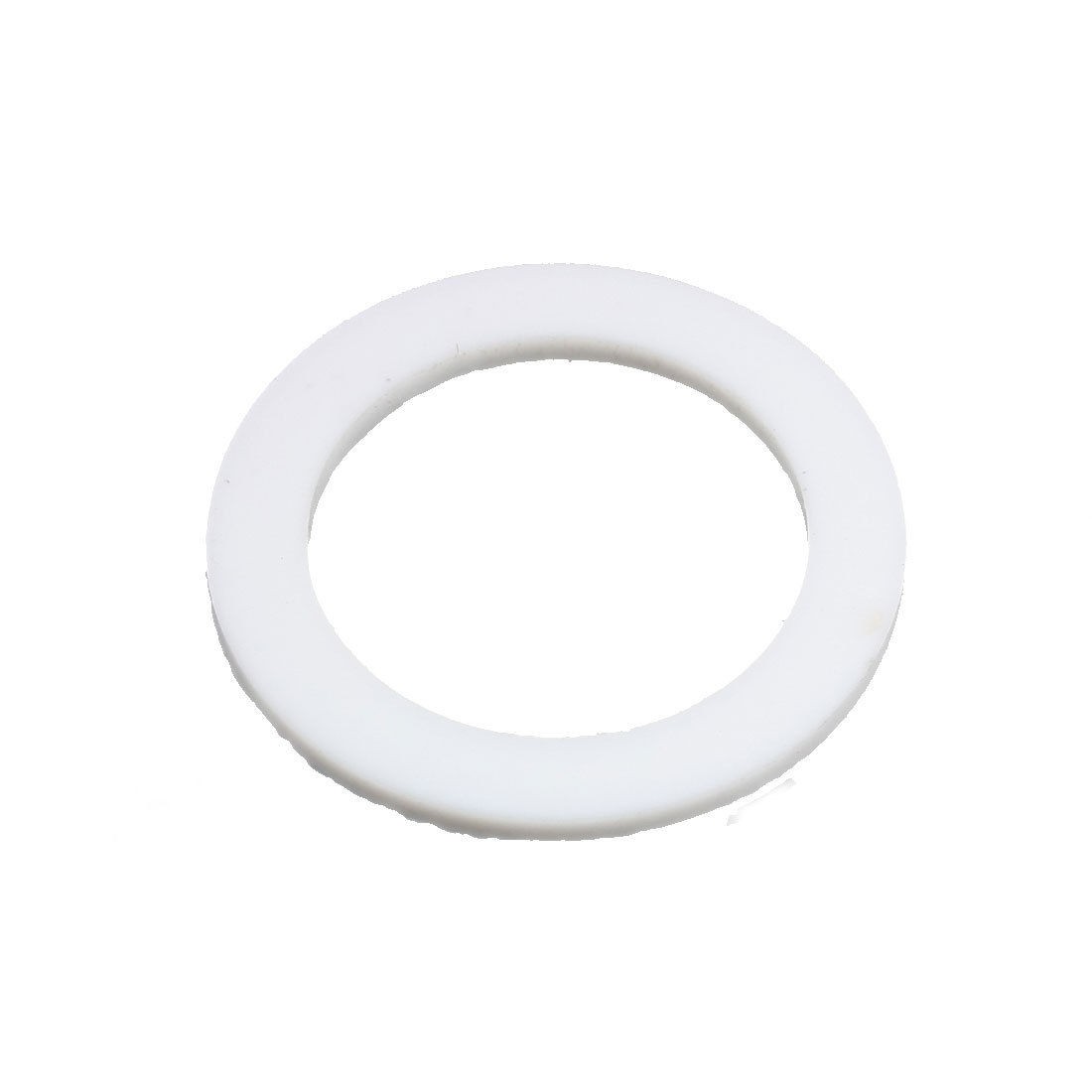 White Flat PTFE Washer Gasket 1 1/10" x 1 9/16" x 5/64"
