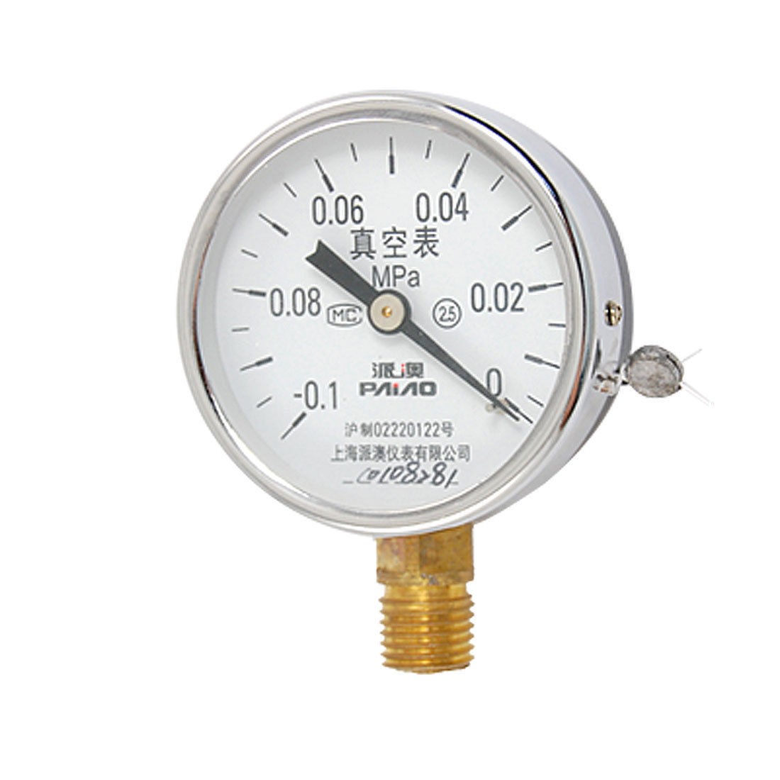 60mm Diameter Round Case Air Pressure Test Gauge 0MPa