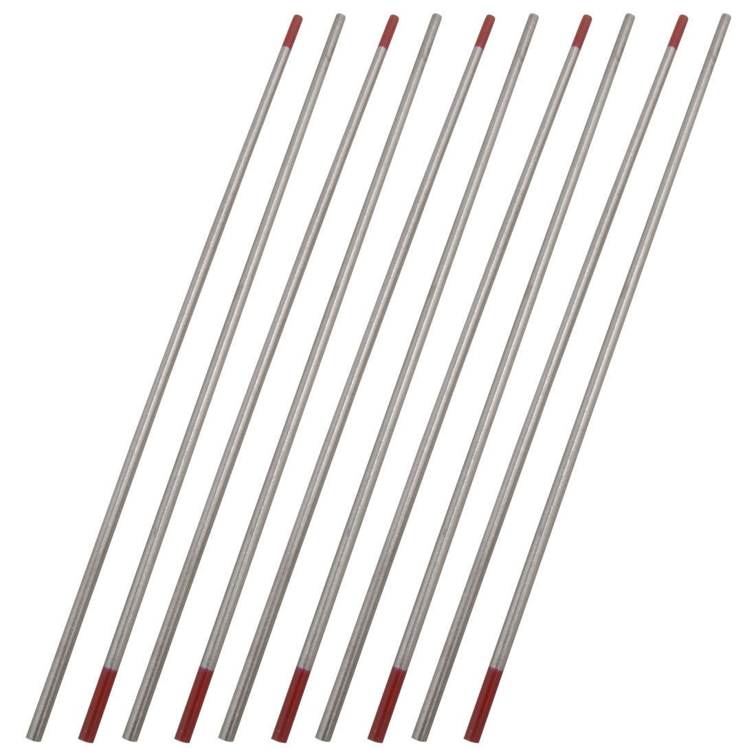 10 Pcs 2.4mm x 150mm Thoriated Tungsten Electrodes WT20 for TIG Welding