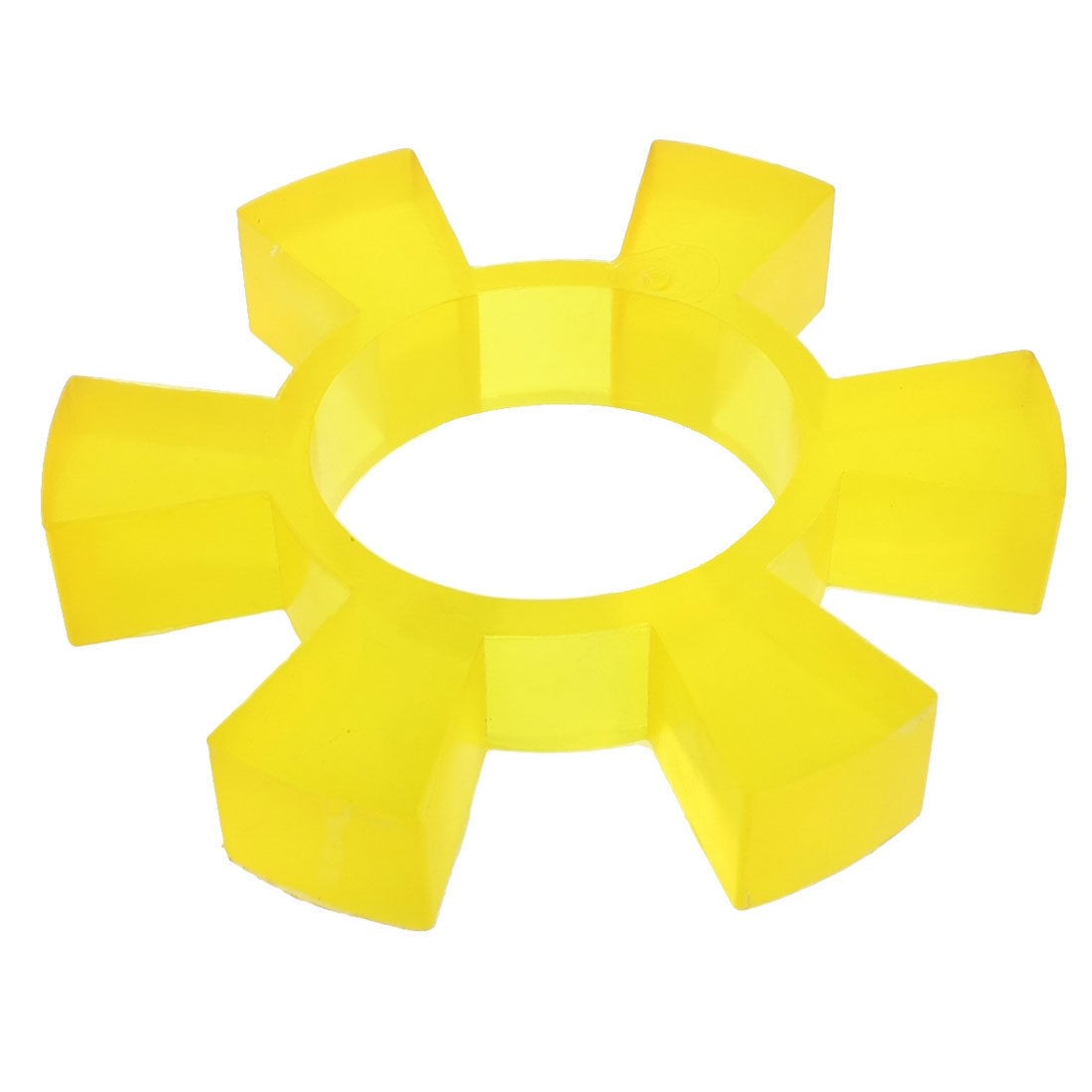 Clear Yellow 6 Petal PU Elastic Damper Coupling Insert Spider Cushion 6 1/2"