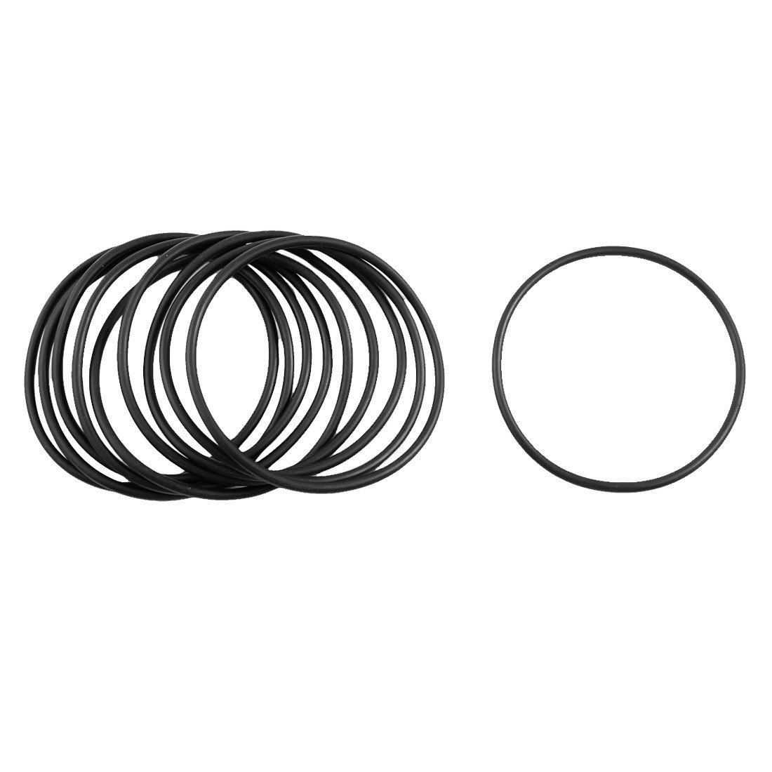 10 Pcs Metric O Rings Black Nitrile Rubber 80mm OD 3.5mm Thick