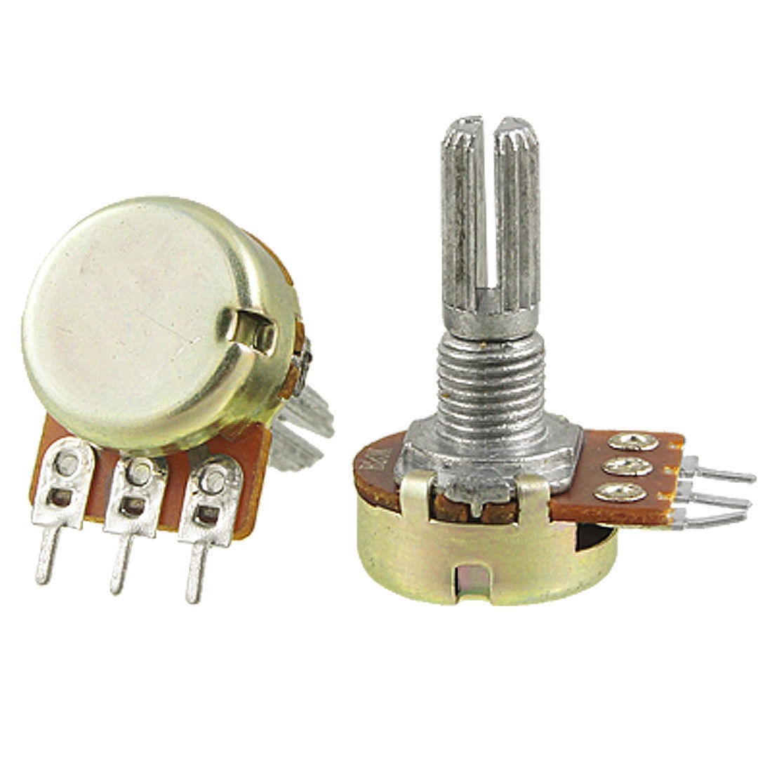 2 pcs B20K 20K ohm Single Linear Taper Ratory Potentiometers