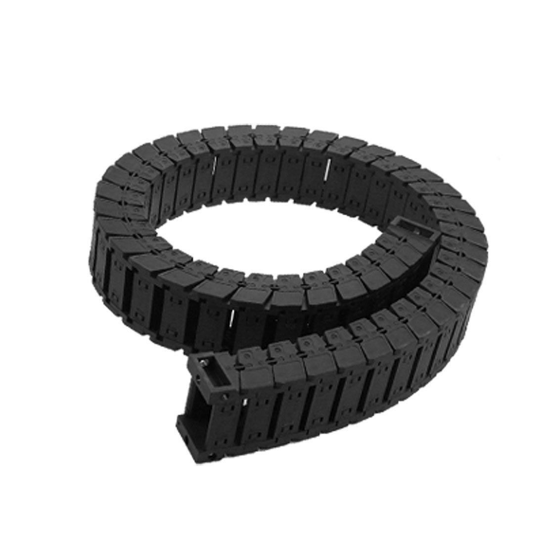 Plastic Blk 25 x 38 x R75 Cable Drag Chain Wire Carrier