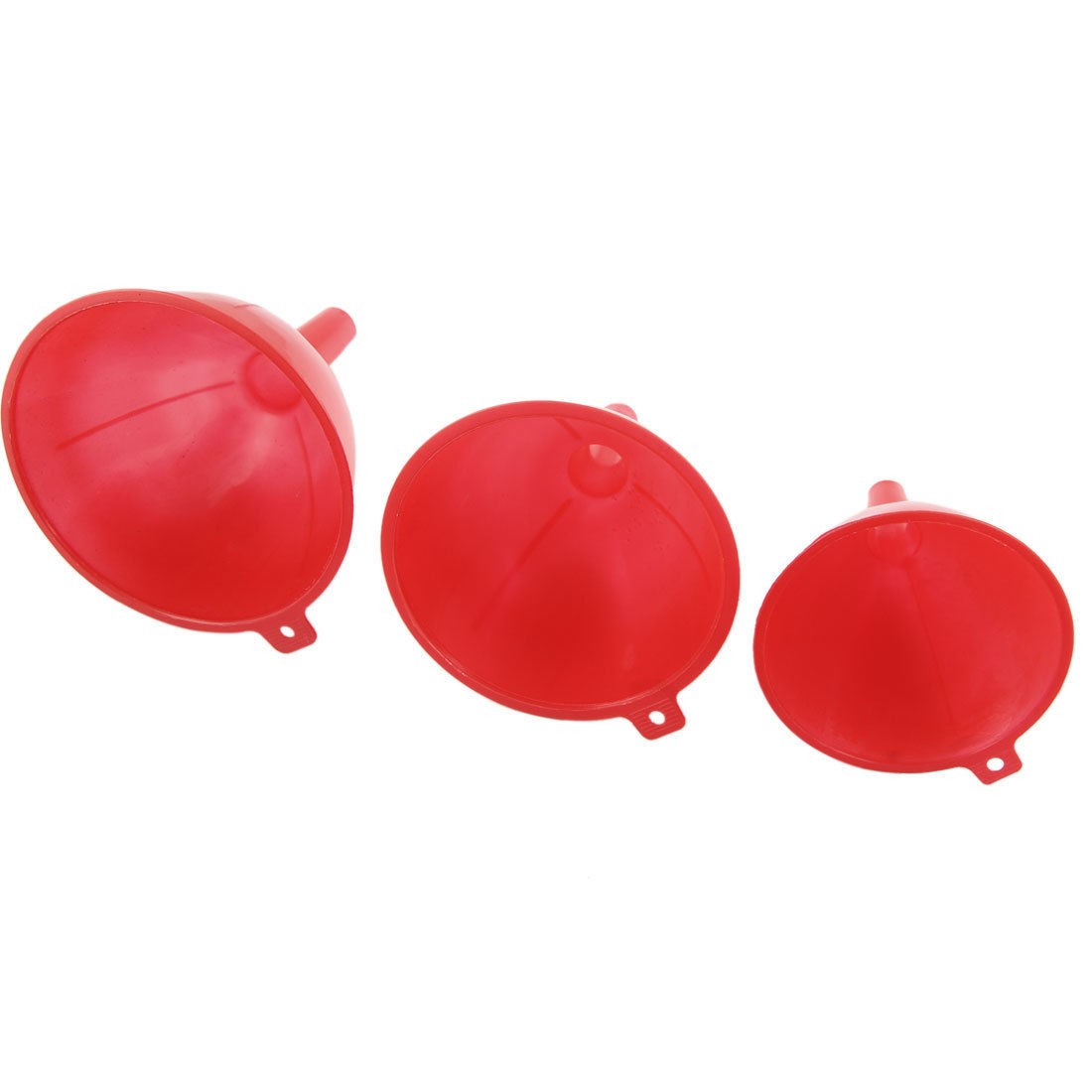 Lab Red Plastic 3 Sizes 120mm 110mm 90mm Dia Filter Funnels