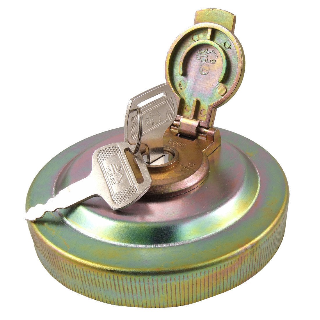 Diesel Fuel Tank Lock Cover w Keys for Kato Excavator HD