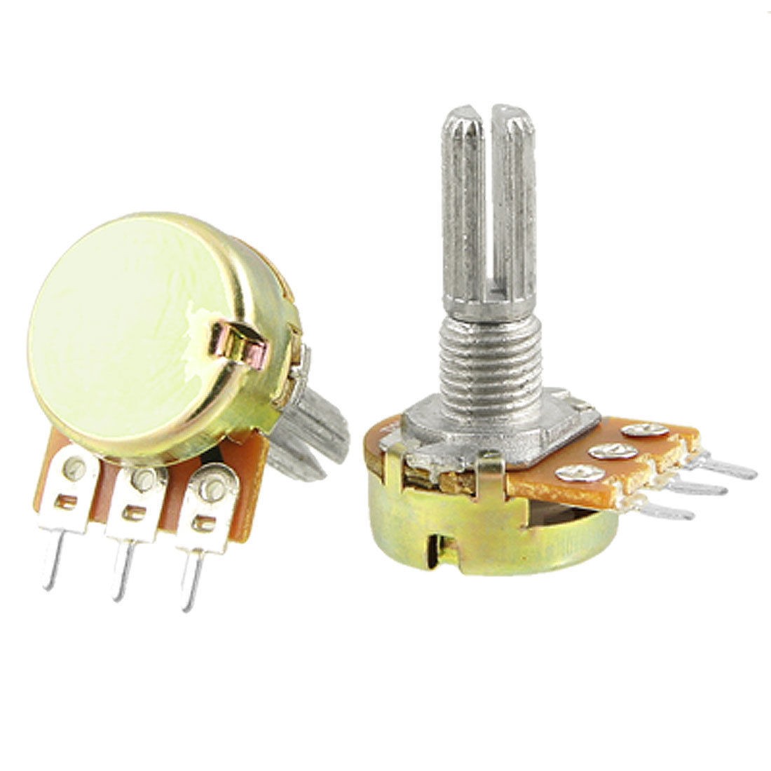 2 x B1M 1M OHM Single Linear Taper Rotary Potentiometers 1/2W