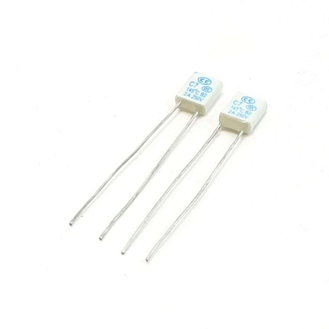 2pcs 8 x 6 x 2.5mm Square Micro Fan Fuse 250V 2A 145 Degree Celsius