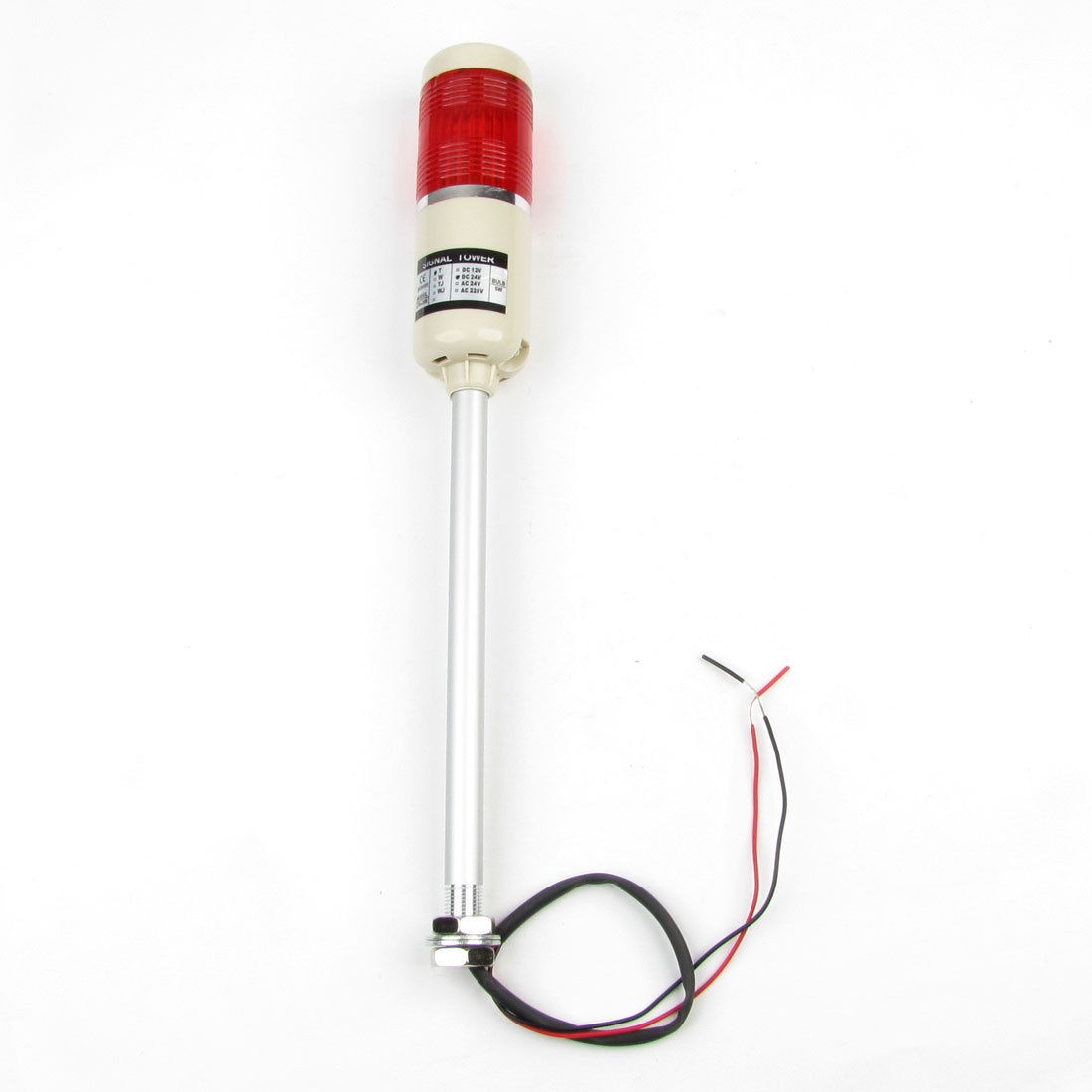 Industrial Signal Tower Light Red Lamp DC 24V 5W w Install Part