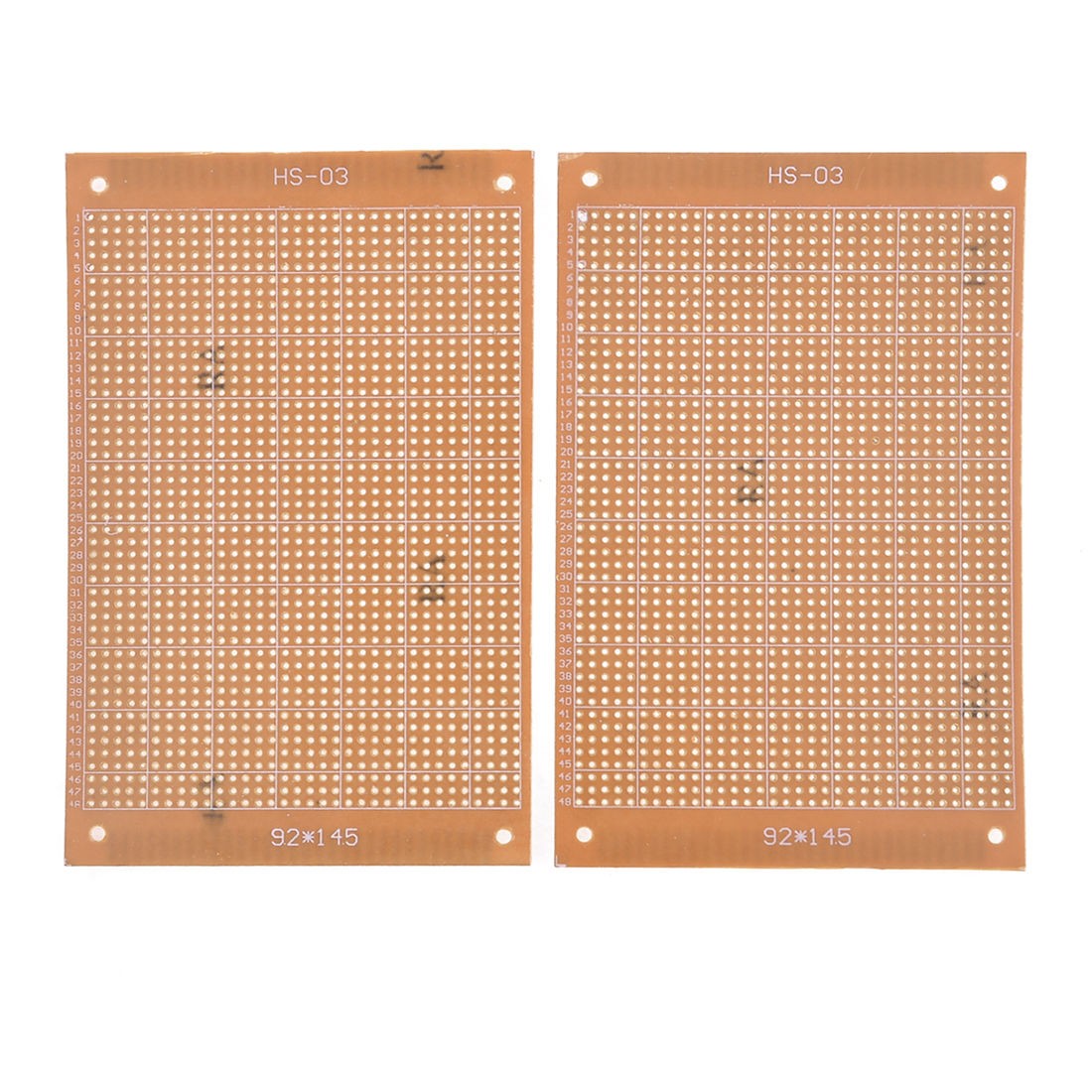 2Pcs Single Side Copper Panel Prototype Matrix Circuit PCB Board 14.5x9.2cm