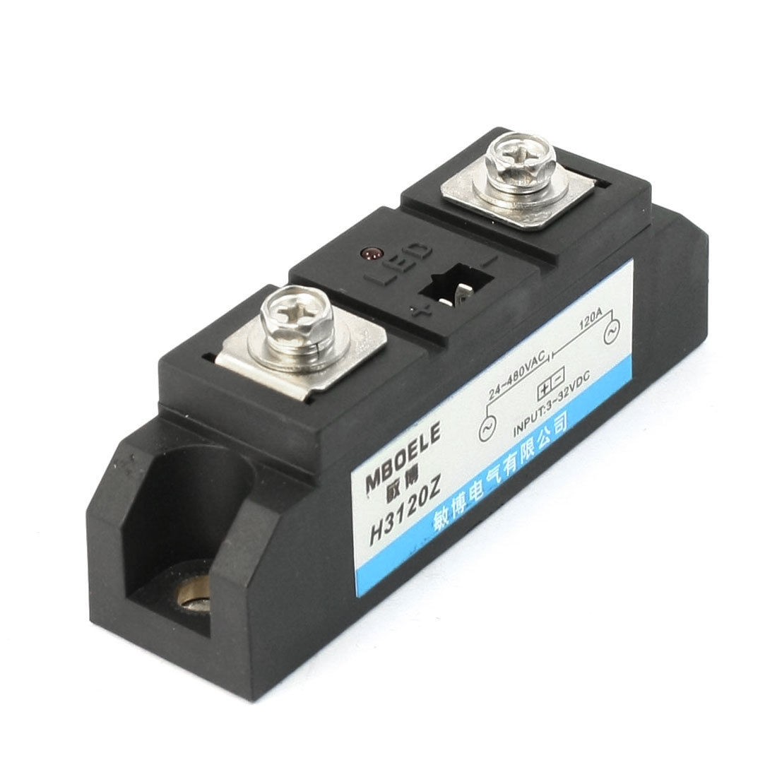 DC-AC Single Phase SSR Solid State Relay 120A 3-32V DC/24-480V AC