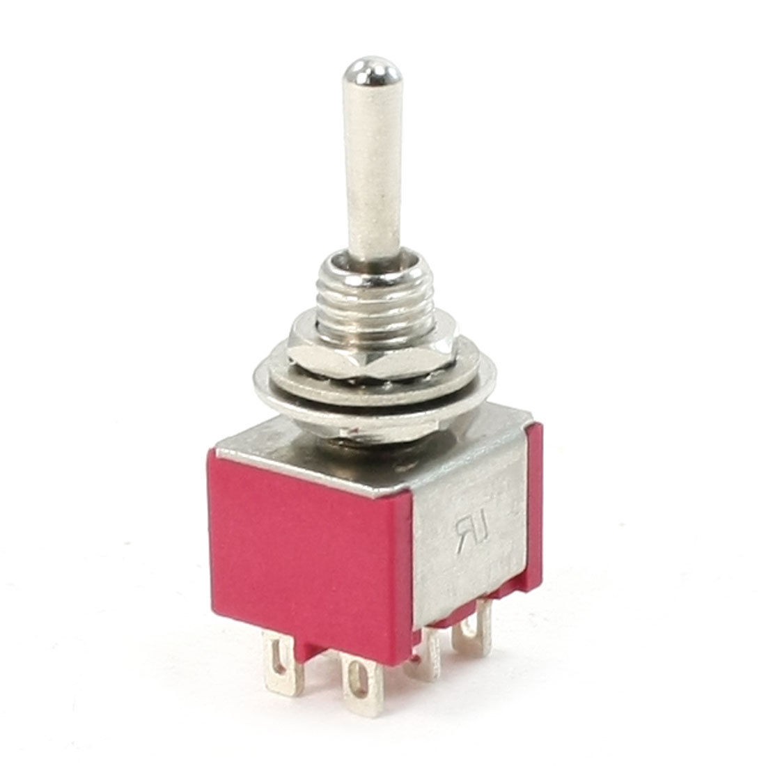 Red AC 250V/2A 120V/5A ON/OFF/ON 3 Position Toggle Switch DPDT