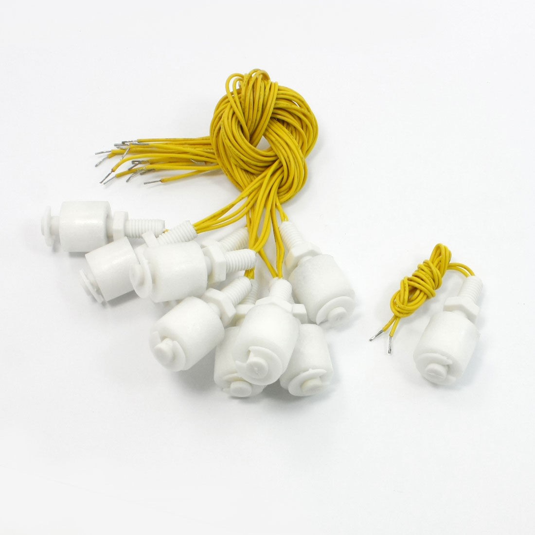 Aquarium Liquid Level Sensor Vertical 45mm PVC Floating Switch ZP3208 x 10