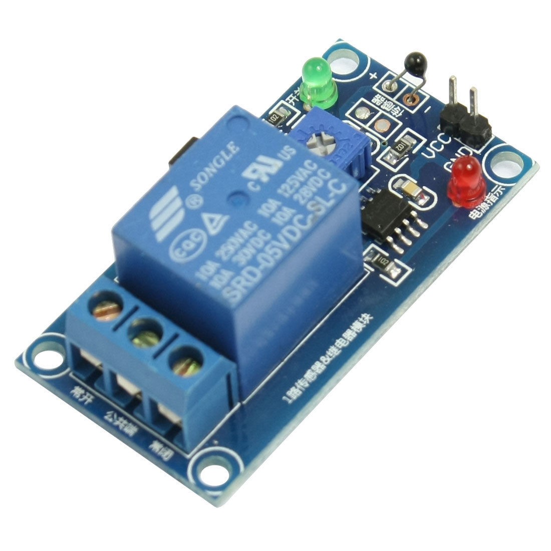 Photoresistor 3 Pins 1 Channel Temperature Sensor PLC Relay Module for Arduino