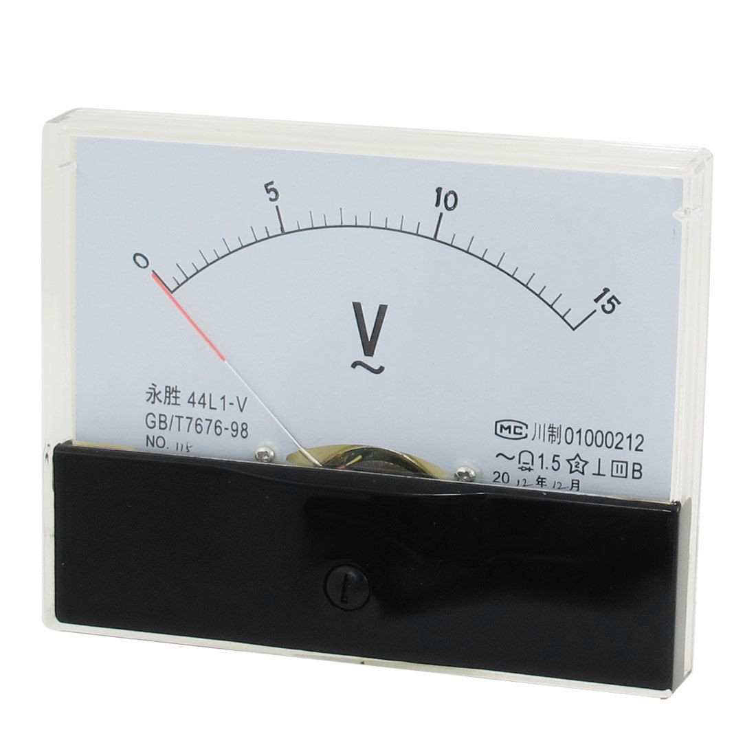 44L1 AC 0-15V Measuring Rectangle Analog Panel Volt Meter Gauge