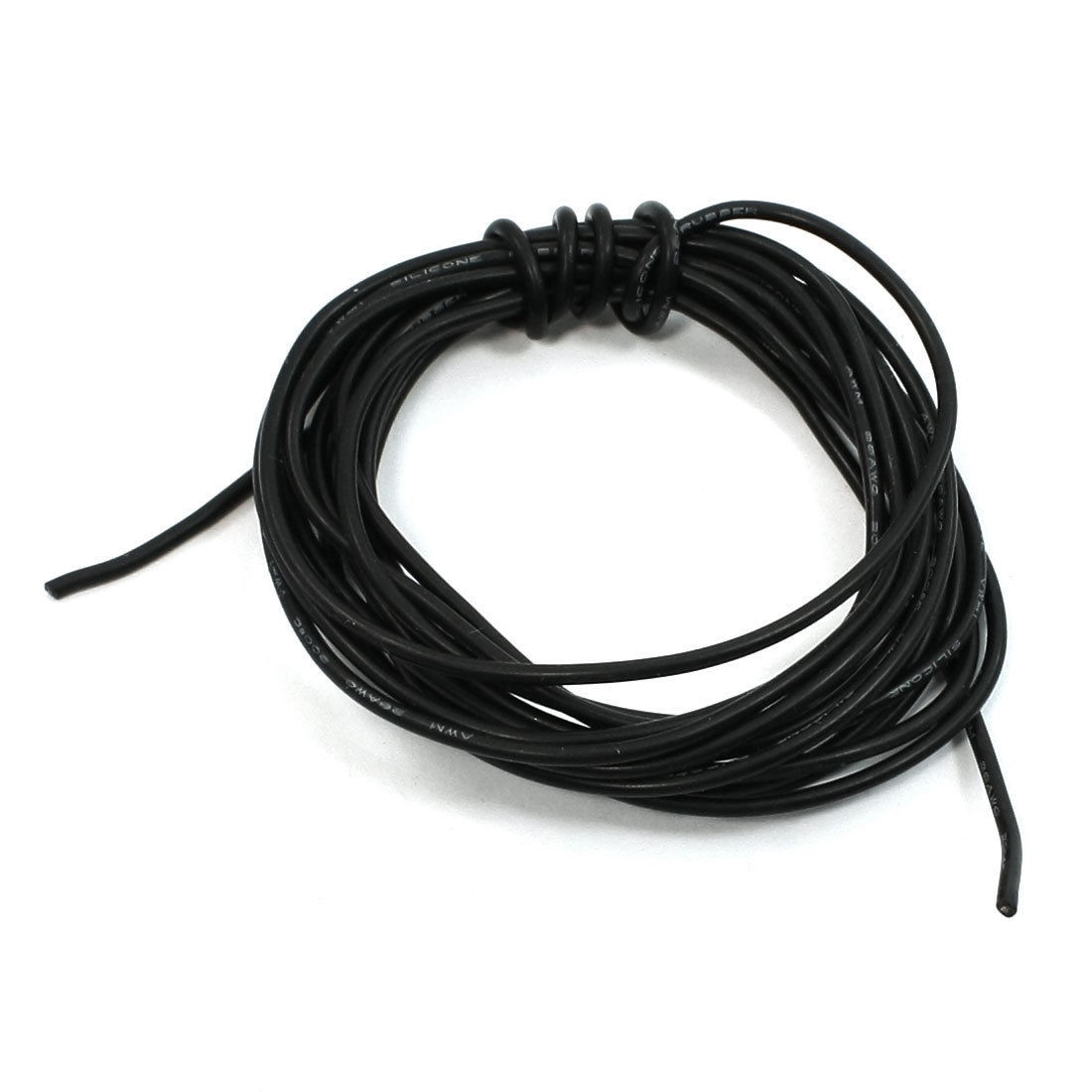 Electric Heater Elements 26# Gauge Silicone Resin Wire Cable Black 2 Meter