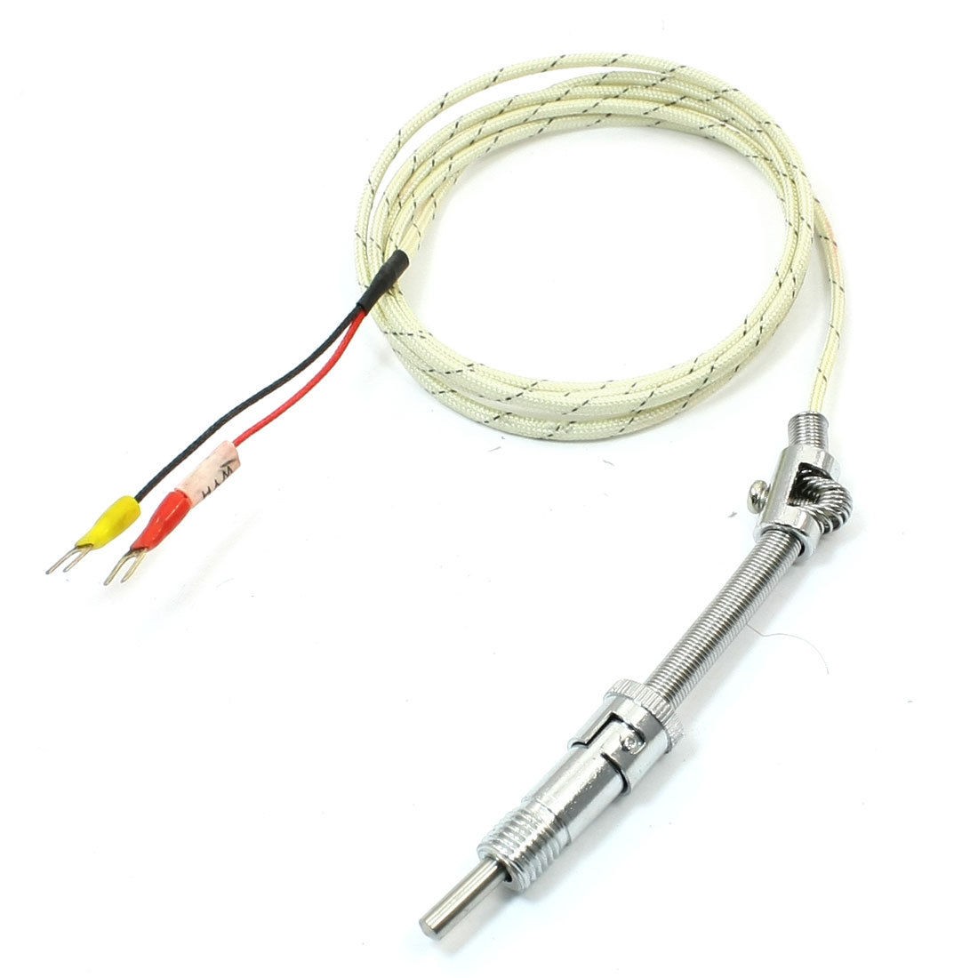 1.5M 4.9Ft Cable E Type Tension Spring Adjustable Depth Thermocouple Probe