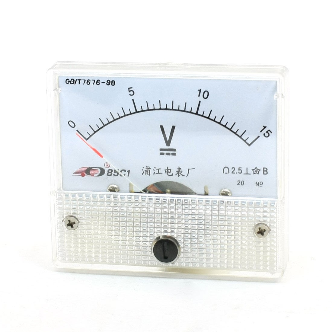 85C1 Square Analog Volt Panel Meter Gauge DC 0-15V