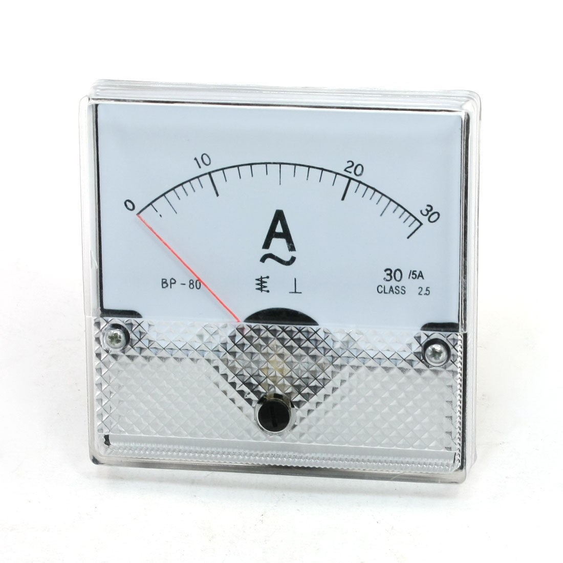 AC 0-30A Sqaure Analog Amplifier Current Tester Panel Meter Ammeter