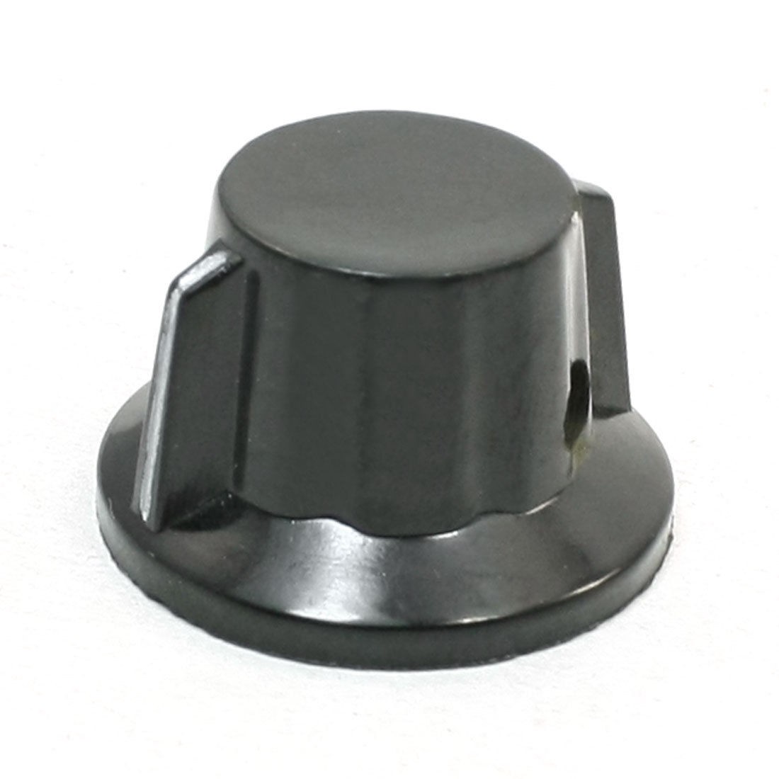 5.5mm Dia Hole 18mm Top Black Nonslip Potentiometer Pots Control Knobs