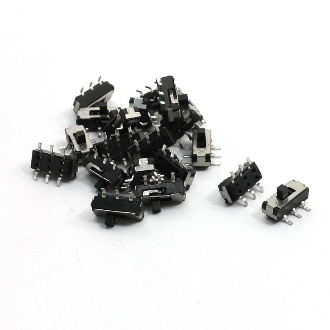 10 Pcs Latching Slide Tactile Tact Switch 9x3.6x5.2mm 6 Pin SMD Mount