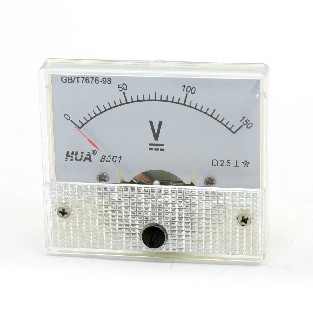 Class 2.5 DC 150V Screw Fixing Analog Voltage Panel Meter