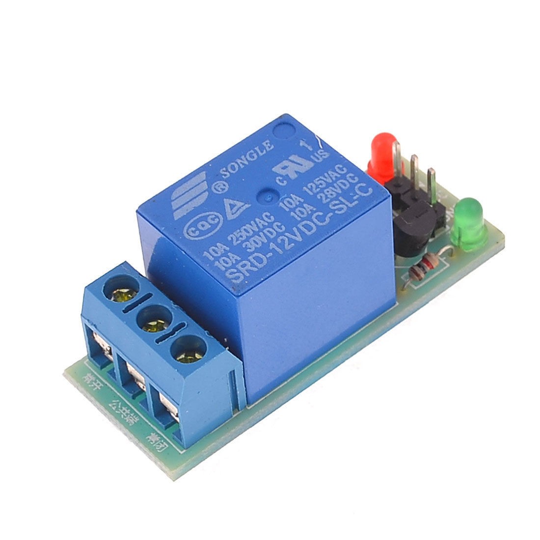 Blue SRD-12VDC-SL-C Single Channel High Level DC 12V Coil Power Relay Module