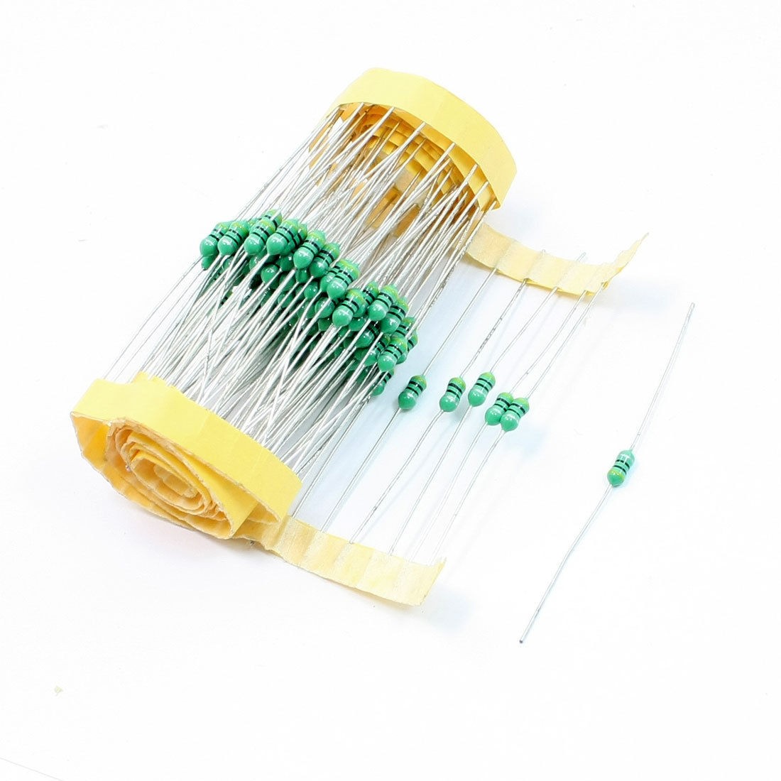 47uH 1/4W 4-Color Ring 10% Axial Lead Fixed Inductor 100 Pcs