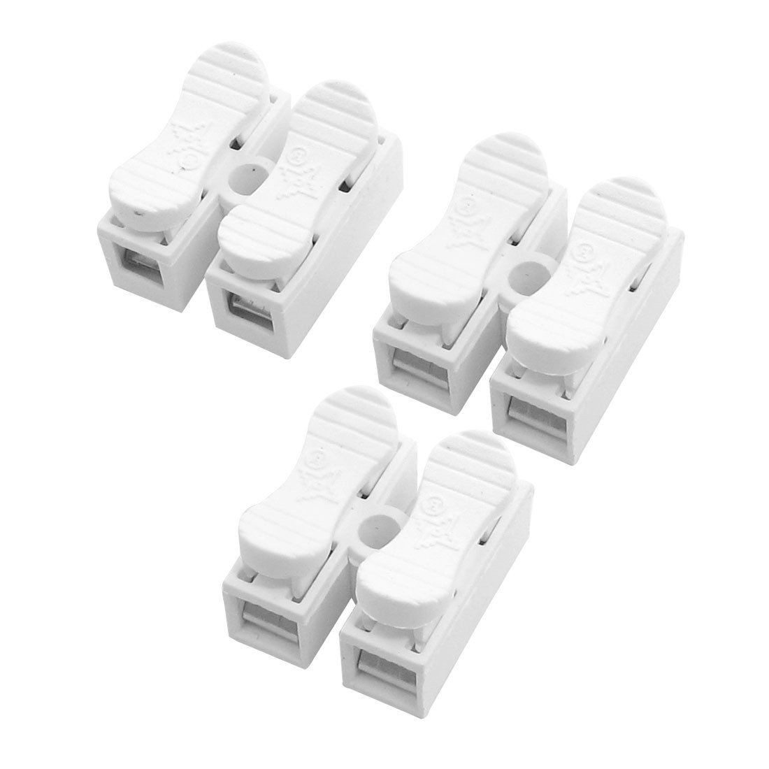 3 Pcs 5 5mm Pitch Spring Terminal Block PCB Connectors AC 380V 10A