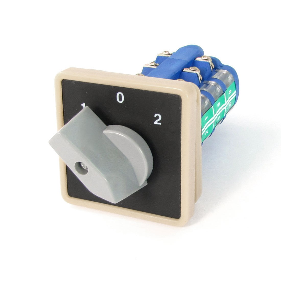 600V 20A ON/OFF/ON 3 Position Rotary Cam Changeover Switch w Installation Screws